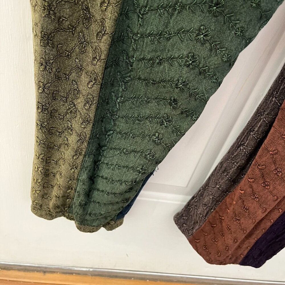 Sacred Threads Woman's Berry Fall Patchwork Boho … - image 8